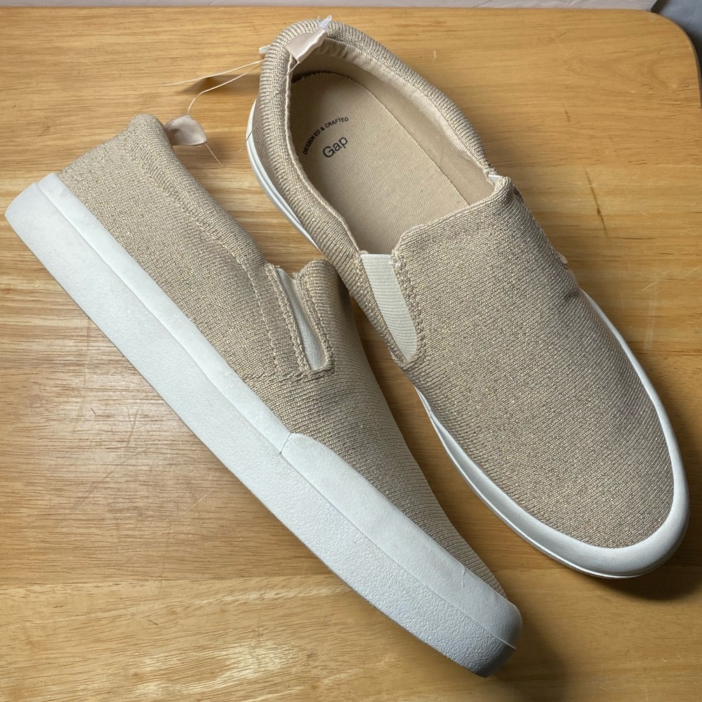 Gap Gold Metallic Slip-on Shoes